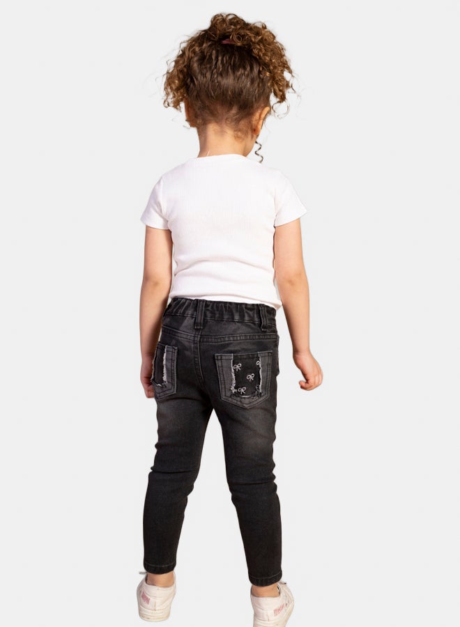 AMB Kidswear Baby Girls Jeans - Image 3