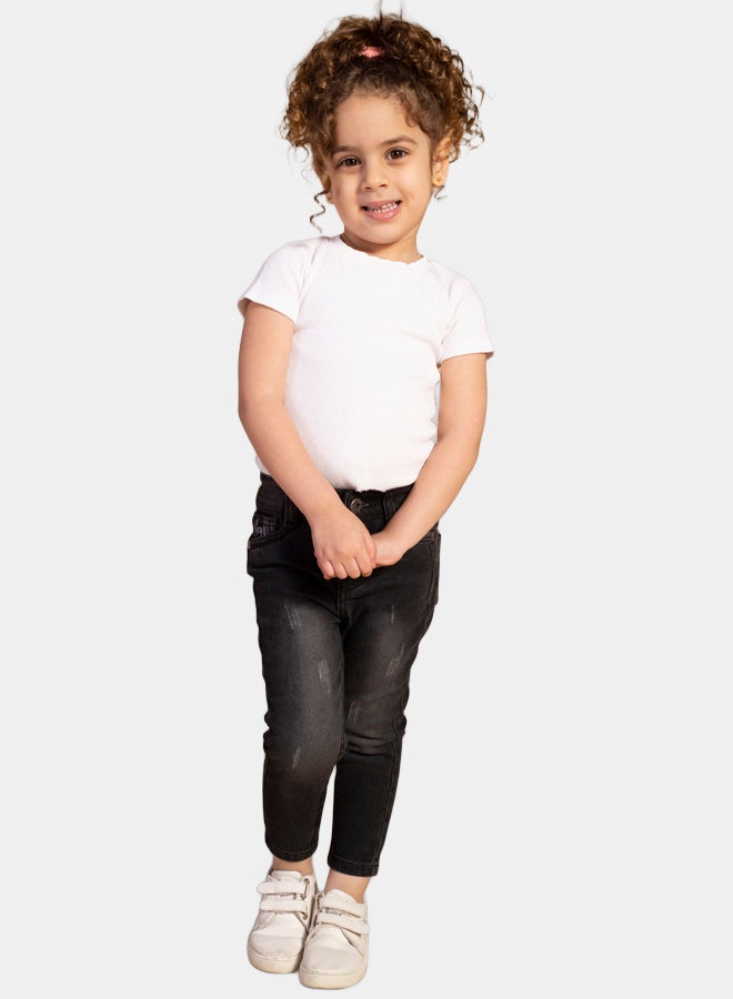 AMB Kidswear Baby Girls Jeans - Image 1