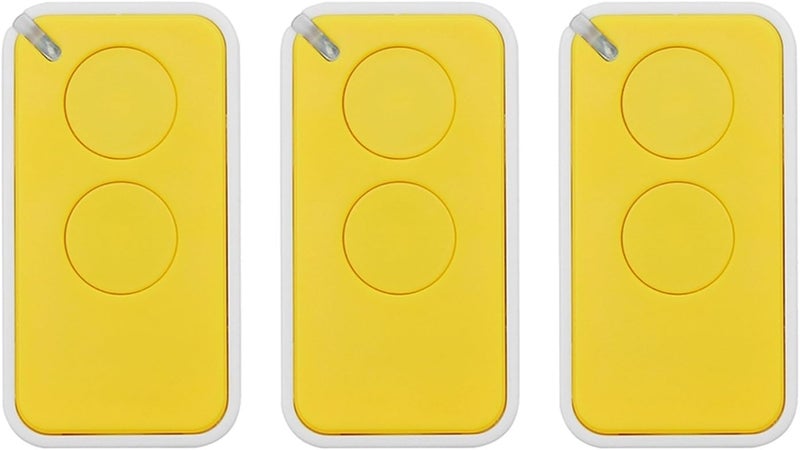 Garage Door Remote, 1-10pcs 433Mhz 433.92Mhz Rolling Code Garage Door Remote Control(Yellow-3pcs) - Image 1