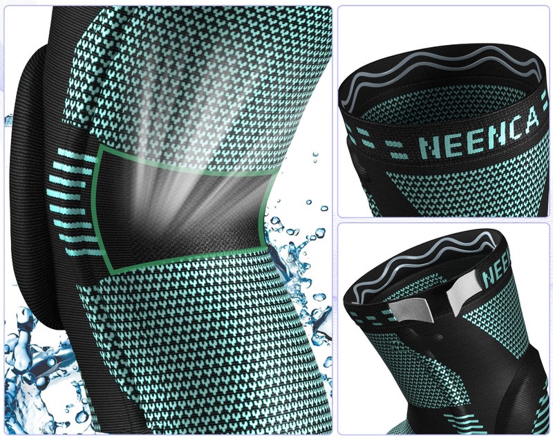 NEENCA Knee Braces for Knee Pain Relief, Compression Knee Sleeves with Patella Gel Pad & Side Stabilizers, Knee Support for Weightlifting, Running, Workout, Arthritis, Meniscus Tear, Men Women. ACE-53 - Image 4