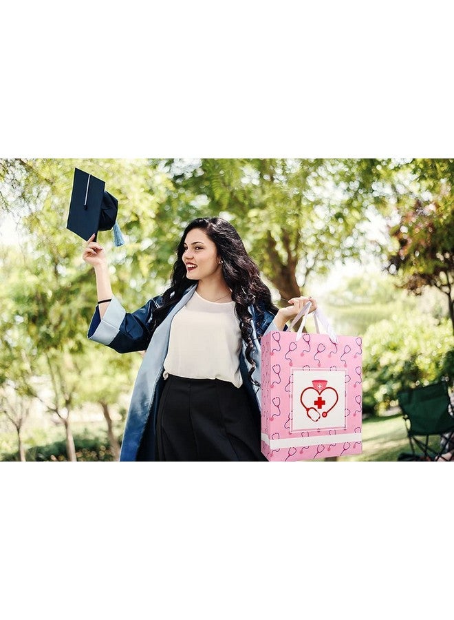 SICOHOME Nurse Gift Bag 13" Graduation Gift Bag With Tissue Paper And Handle For Nurse Gifts For Women For Nurse Doctor Large Graduation Gift Bag With Nursing School Grads Medical School Graduate,Social Worker - Image 3