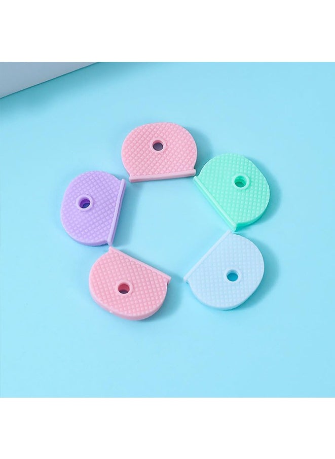 Generic - 8PCS Plastic Key Cap Covers, Key Covers Key Identifiers Key Covers Caps for House Keys Perfect Coding System to Identify Your Keys in 4 Assorted Colors - Image 1