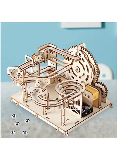 3D Wooden Puzzle with LED Lamp for Kids - A DIY Mechanical Puzzle Assembly Kit for Model Building and Wood Crafting, Ideal for Boys and Girls
