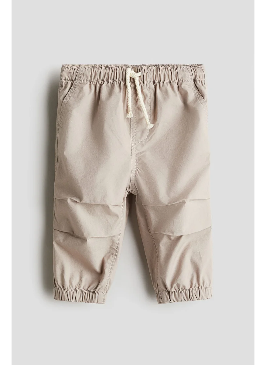 اتش اند ام Cotton Poplin Joggers