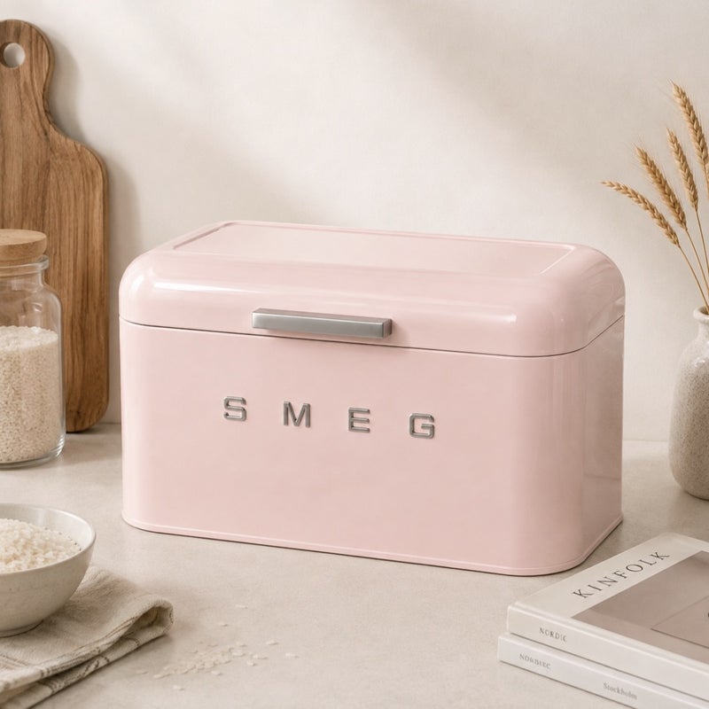 SMEG Style Storage Box with Lid for Home Desktop, Entryway Key and Cosmetic Organizer