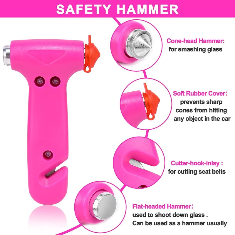 GETLMUL Pink Car Emergency Kit - Premium Roadside Accessories with Jumper Cables, Flashlight, and Toolbox Set - Image 5
