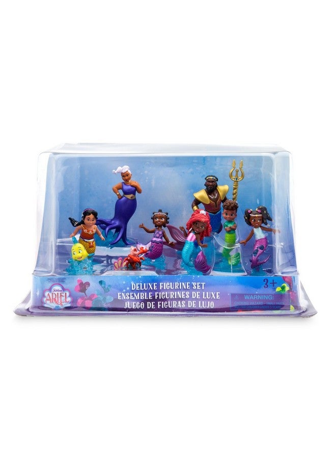 Disney store مجموعة لعب ديلوكسي الرسمية من ديزني ستور لشخصية أرييل - مع أرييل، تريتون، أورسولا والأصدقاء - شخصيات وألعاب مائية - Image 3