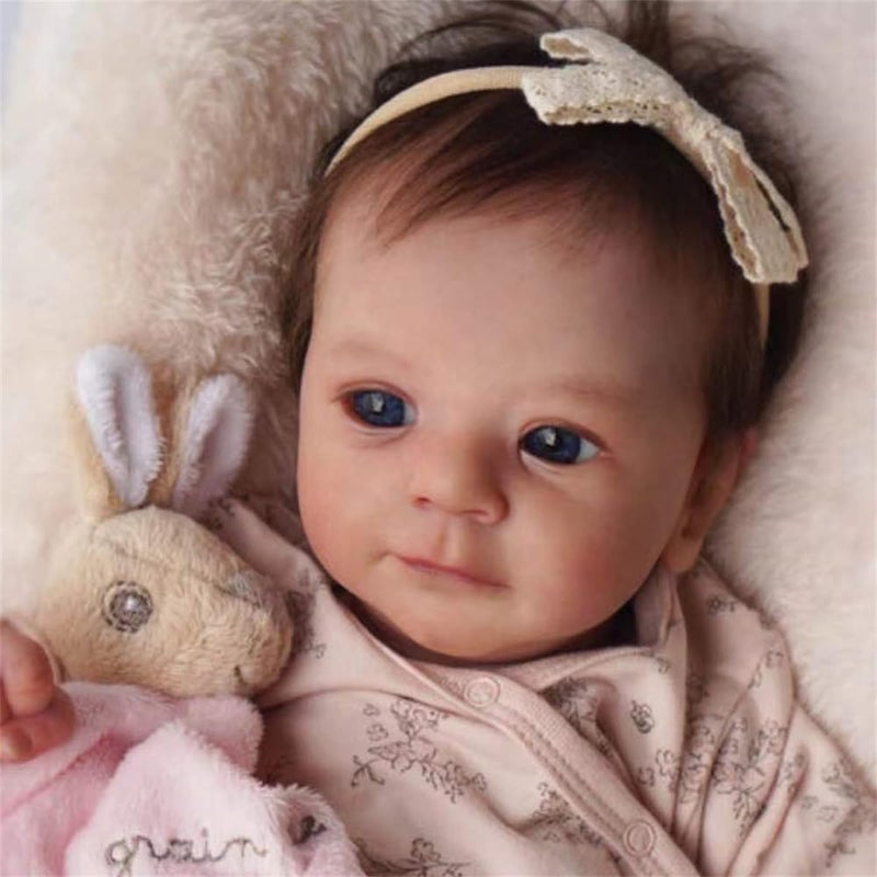 GYCV Lifelike Reborn Baby Dolls Cheap 18 Inch Realistic Newborn Girl Dolls with Poseable Body Soft Weighted Real Life Looking Baby Doll Real Babies Reborn Doll with Toy Accessories Gift for Kids - Image 2