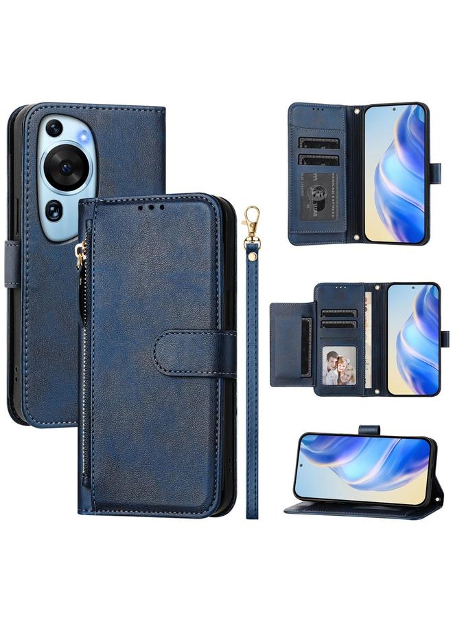 Zaboon Case For Huawei P60 Art Multi-Card Slots Zipper Wallet Leather Phone Case - Image 1