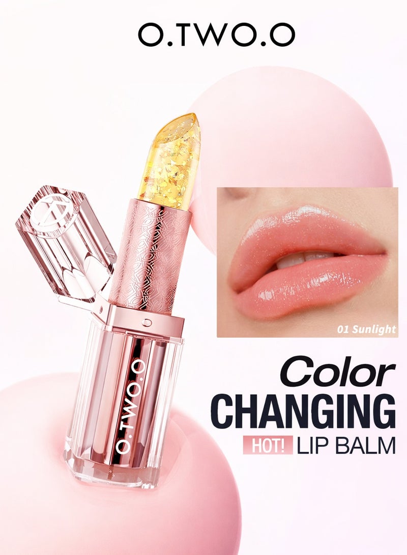 O.TWO.O Summer Color Changing Lip Balm – Glossy Lip Oil-Like Finish, Sheer Juicy Tint, Hydrating Lip Care & Temperature Reactive Color - Image 1