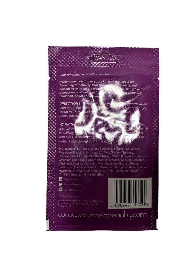 que bella - Ue Bella Perfecting Superberry Mud Mask Facial Treatments 0.5 Oz - Image 1
