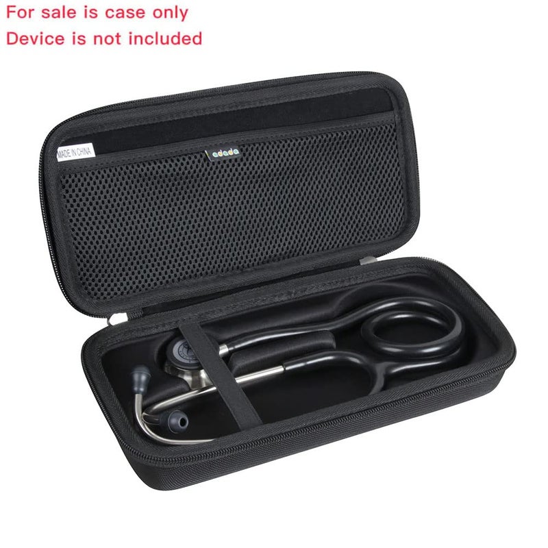 ادادا حقيبة سفر صلبة من Adada لسماعة الطبيب 3M Littmann Classic III للمراقبة (أسود) - Image 2