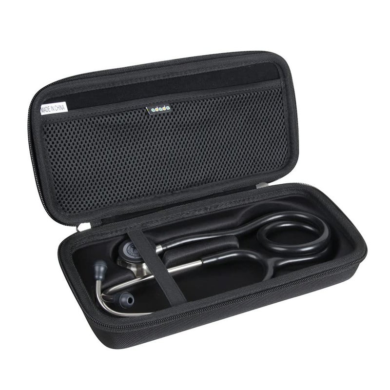 ادادا حقيبة سفر صلبة من Adada لسماعة الطبيب 3M Littmann Classic III للمراقبة (أسود) - Image 1