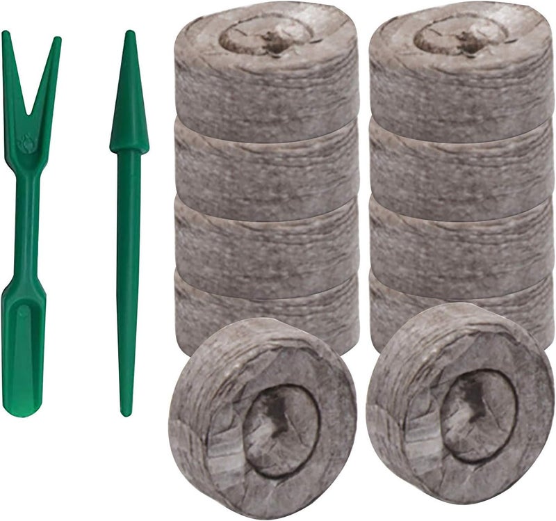 ويوبلز 10/40 عبوة من أقراص الخث الأصلية 30 مم، لبدء البذور وإكثارها وإنباتها، وزراعة نباتات الحدائق/عقل الخضراوات/قابلة للتحلل الحيوي لنباتات الحدائق والزهور (40 قطعة) - Image 1