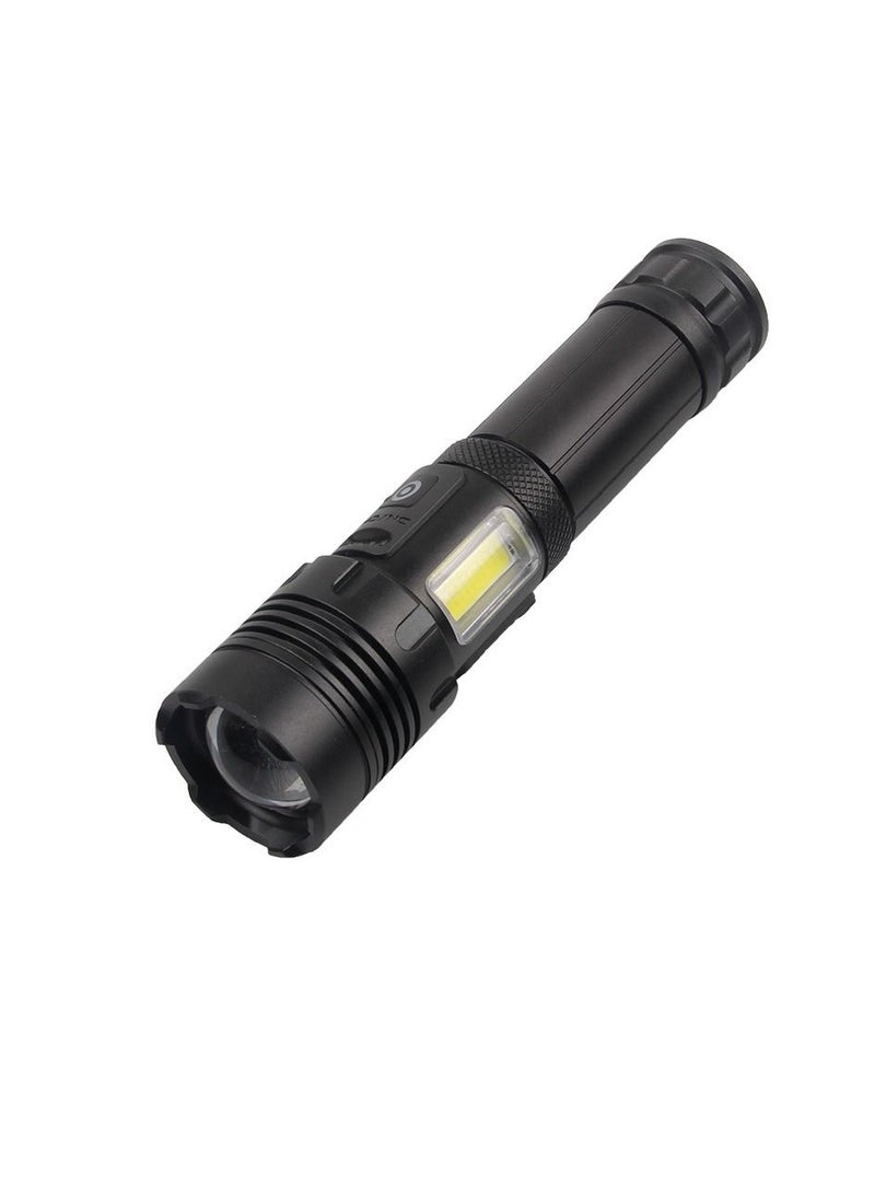 Beauenty Bright Cob Charging Flashlight Black 17.4x4.3x3.5cm  - Image 1