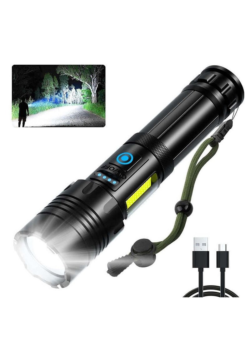 Beauenty Bright Cob Charging Flashlight Black 17.4x4.3x3.5cm  - Image 5
