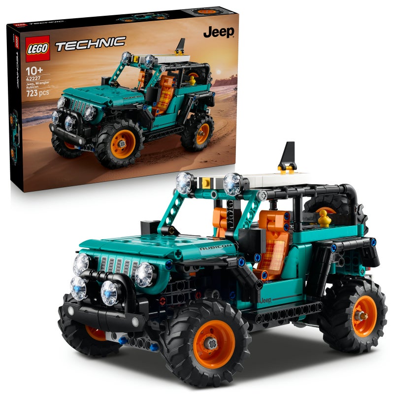 LEGO Technic Jeep Wrangler Rubicon SUV 42227 Building Toy Set (723 Pieces)