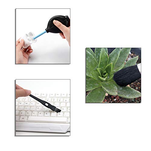 CamKix Keyboard Cleaning Kit - 1x Mini Brush, 1x Cleaning Brush, 1x Keyboard Cap Remover, 1x Air Blower and 1x Cleaning Cloth - Also for Laptops, Camera Lenses, Glasses - Home and Office - Image 2