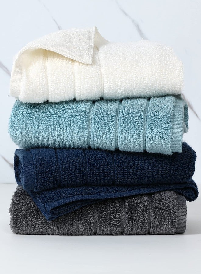 Anne Klein 6-Piece Reverie Towel Set, 2 Bath Towels, 2 Hand Towels, 2 Wash Cloths, 100% Cotton, Grey - Image 5