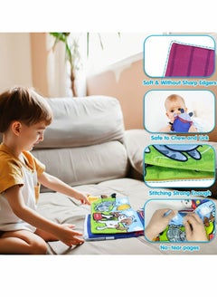 Y&D Baby Book Toys, Soft Books 6-12 Months, Touch and Feel Crinkle Cloth for Infants Toddler, Early Development Sensory Stroller Crib Toys Boy Girl (Farm Puppet)  - Image 2