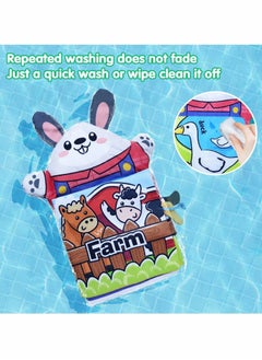 Y&D Baby Book Toys, Soft Books 6-12 Months, Touch and Feel Crinkle Cloth for Infants Toddler, Early Development Sensory Stroller Crib Toys Boy Girl (Farm Puppet)  - Image 4