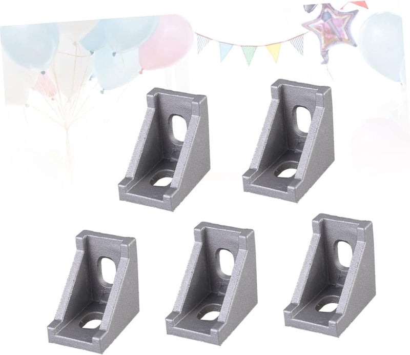 Heavy Duty Aluminum Extrusion Connector 20mm 20pcs Metal Corner Bracket for 3D Printer Router - Image 2