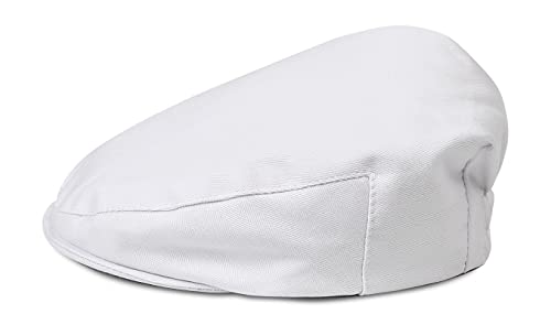 A&J DESIGN Baby Boy Baptism Hat White Vintage Driver Caps Fedora 3-6 Months - Image 3