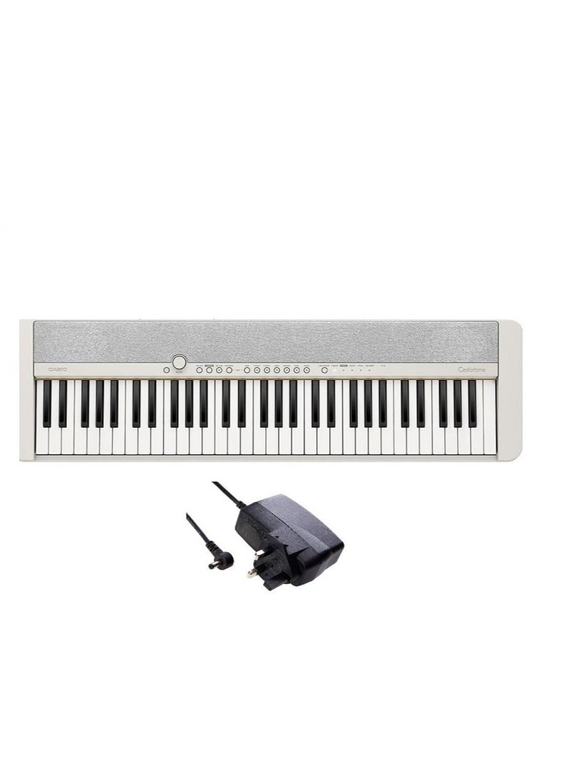 كاسيو لوحات المفاتيح لون أبيض 61 مفتاح، 61، خاصية رابط التطبيق CT-S1WEC2. - Image 1