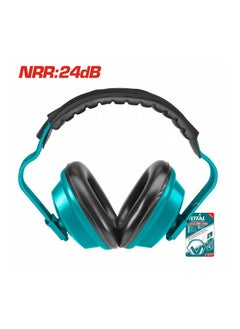 Total Earmuff - Impact-Resistant ABS Shell, Soft Foam Padding, NRR 24dB Noise Reduction, Lightweight 200g Comfort Hearing Protection