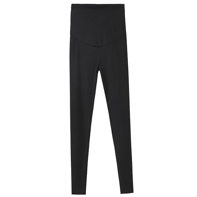 Maternity Leggings Autumn Spring Sharkskin Yoga Pants Dark gray  - Image 5