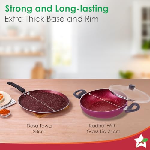 Wonderchef Bandhan Non-Stick Cookware 3 Pcs.Set - Image 3