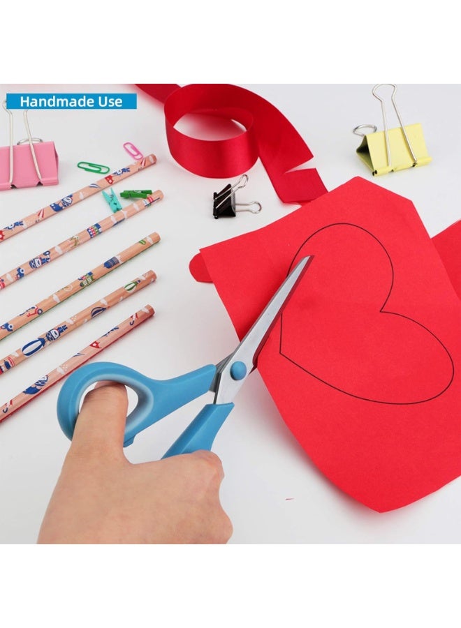 سونسر 3 قطع مقص 8 بوصة ناعمة مريحة قبضة مقابض شفرات حادة - Image 4