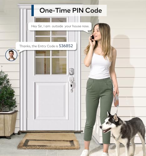 TEEHO Keyless Entry Door Lock Deadbolt with Handle Set, Electronic Digital Smart Locks Set for Front Door with 2 Keys, Easy to Install Keypad Deadbolt, Auto Lock - Satin Nickel - Image 4