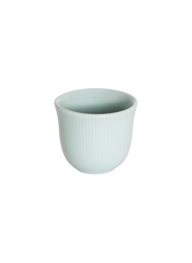 Loveramics Brewers 80ml Embossed Porcelain Espresso Tasting Cup Celadon Blue
