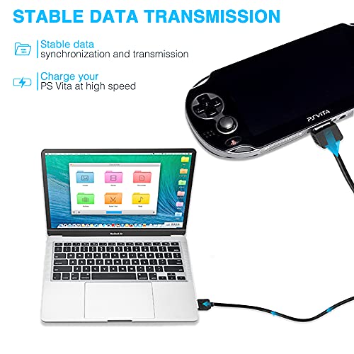 Xahpower 3.9ft PS Vita Charger Cable, 2 in 1 USB Data & Power Charger Cord Replacement for PlayStation Vita 1000 (Only Compatible with PSV 1000) - Image 4