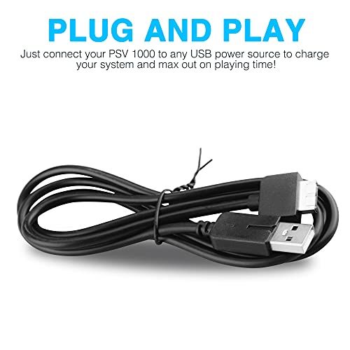 Xahpower 3.9ft PS Vita Charger Cable, 2 in 1 USB Data & Power Charger Cord Replacement for PlayStation Vita 1000 (Only Compatible with PSV 1000) - Image 2