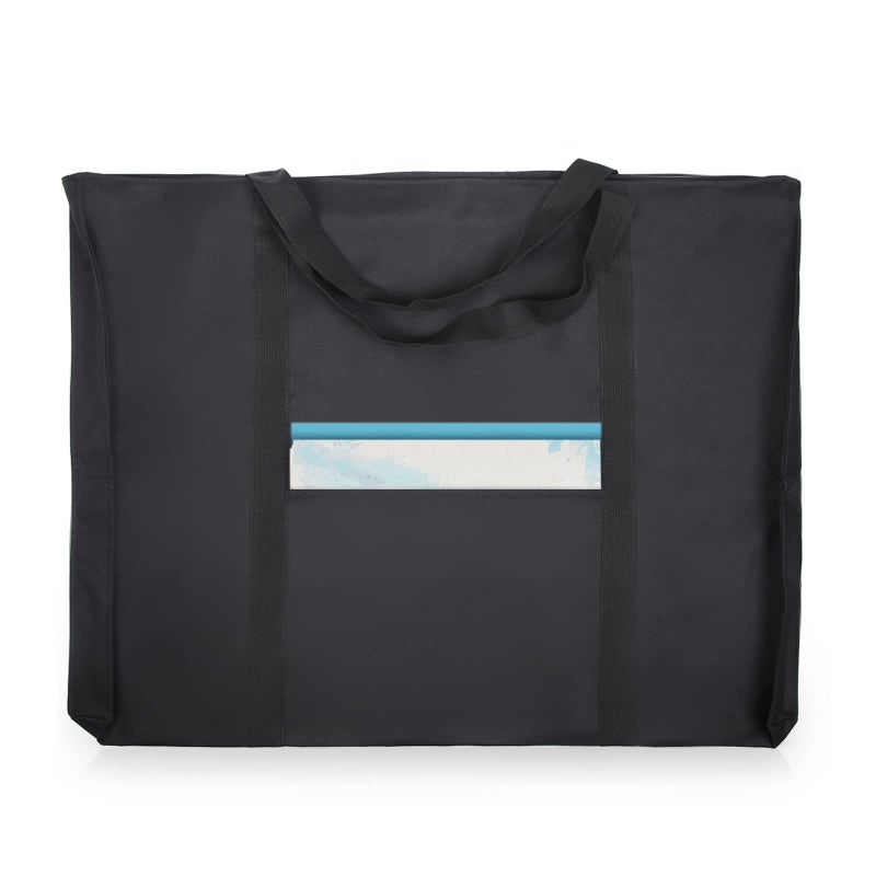 JJRING Dacron Light Weight Art Portfolio Bag, 19.6'' x 25.6'' for 18'' by 24'', Black Carrying Storage Case for Poster, Sketching, and Drawing - Image 1