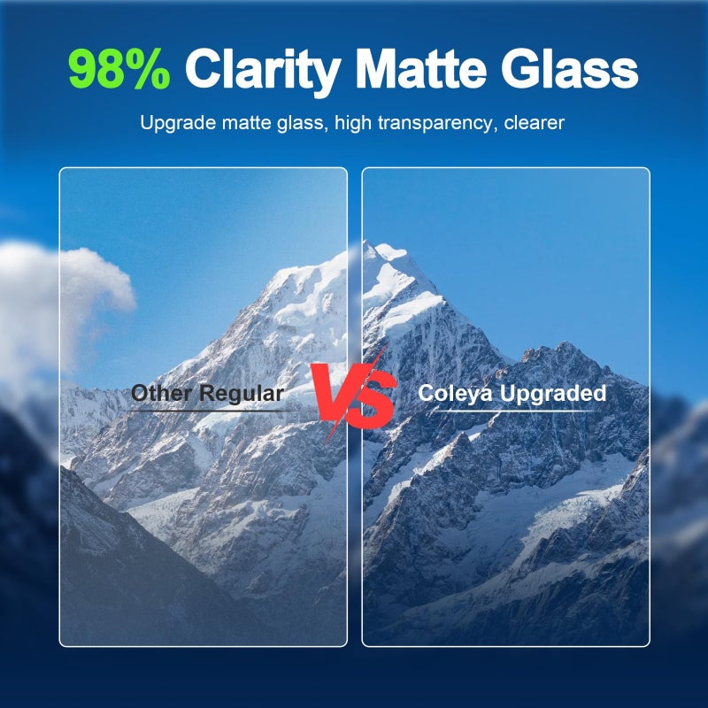 Coleya Anti-Glare Matte 2019-2026 Ram 1500/2500/3500 Screen Protector, for Ram Trucks 12-inch Touchscreen (Laramie/Rebel/RHO/Limited/TRX), 9H Tempered Glass 2025 Ram Accessories Anti-Fingerprint 12" - Image 5