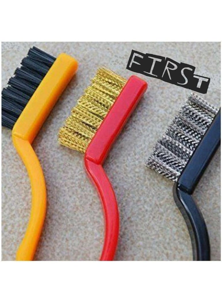 3-piece powerful cleaning brush set for removing rust from metals and hard surfaces - Image 2