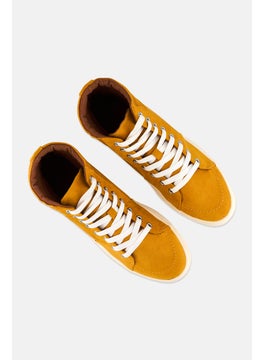 Sun Stone Men Jett Medium High Cut Casual Shoes, Mustard  - Image 4