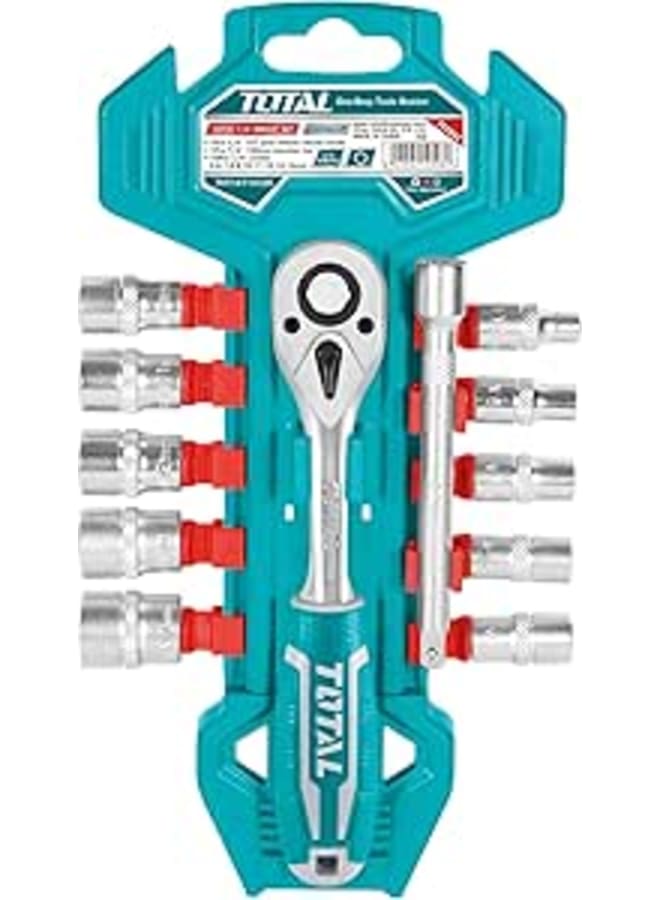 Total tools 12 pieces 1/4in socket set -tht14114126