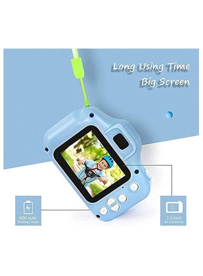 هدايا كاميرا للأطفال من سن 4 إلى 8 سنوات | كاميرات مقاومة للصدمات هدية رائعة | كاميرا فيديو صغيرة للأطفال الصغار | مع غلاف سيليكون ناعم - Image 3