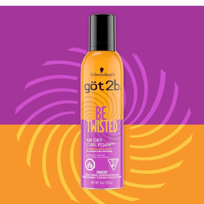 Got2b Be Twisted Air Dry Curl Foam, 8 oz - Image 4