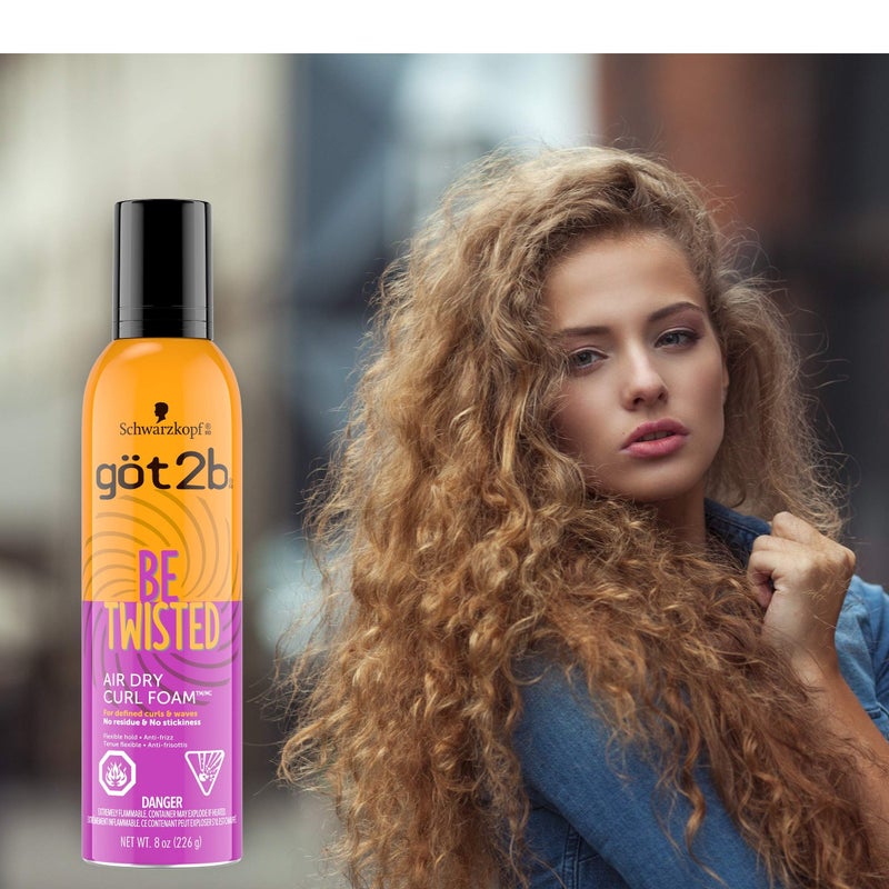 Got2b Be Twisted Air Dry Curl Foam, 8 oz - Image 3