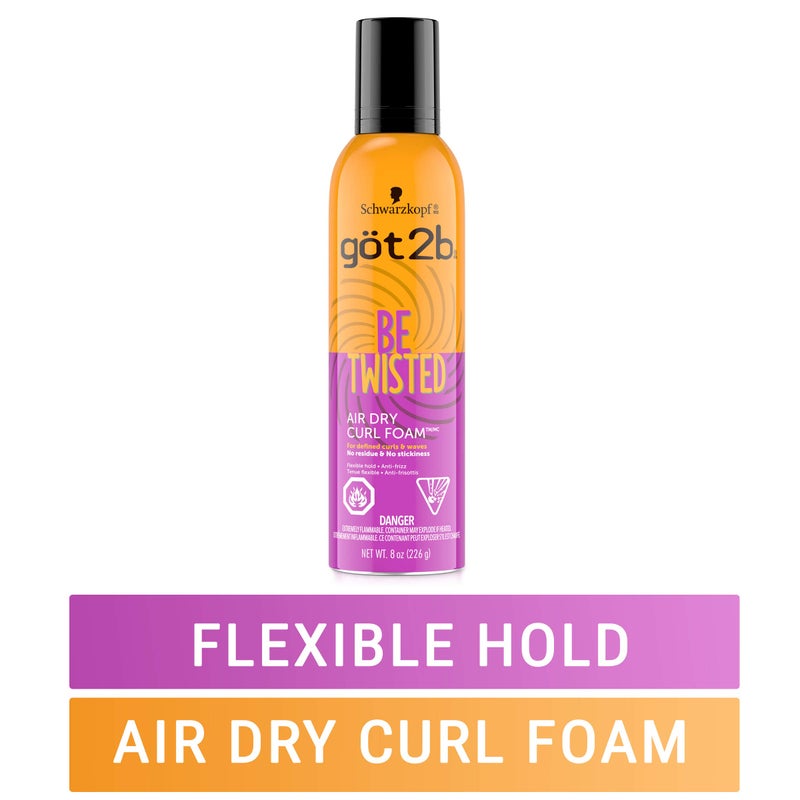 Got2b Be Twisted Air Dry Curl Foam, 8 oz - Image 2