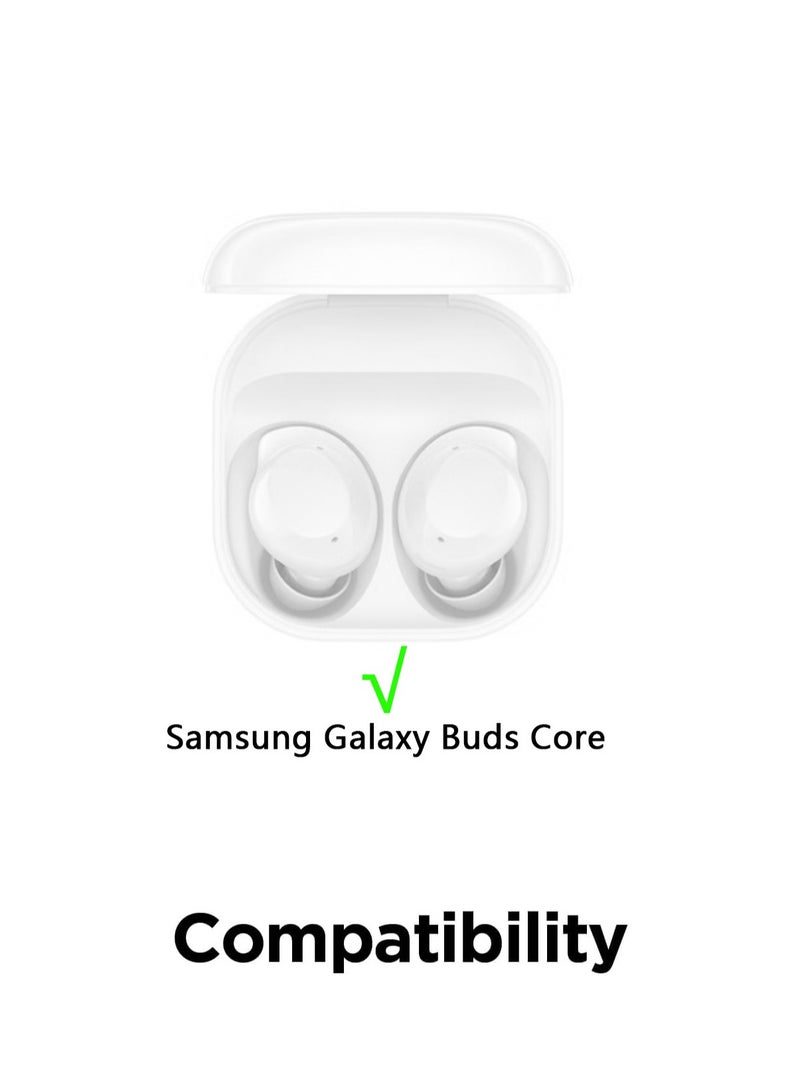 Silicone Case Compatible with Samsung Galaxy Buds Core Case (2025) with Cleaner Kit -Black  - Image 2