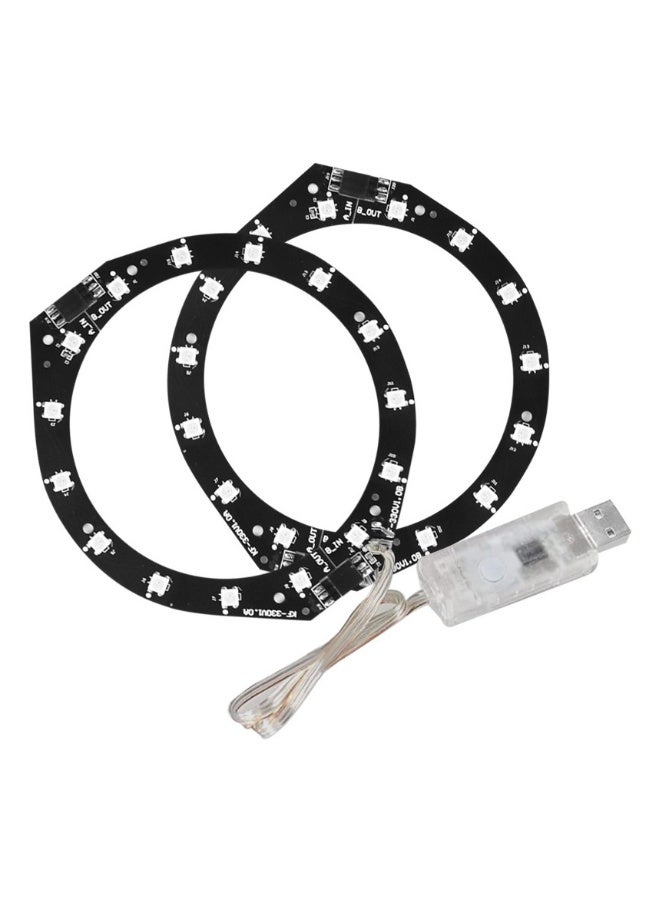 PS5 Slim Console Decorative Lights Seven Colors Colorful Luminous Atmosphere Marquee Ring Bar Remote Control Gaming Accessories  - Image 2