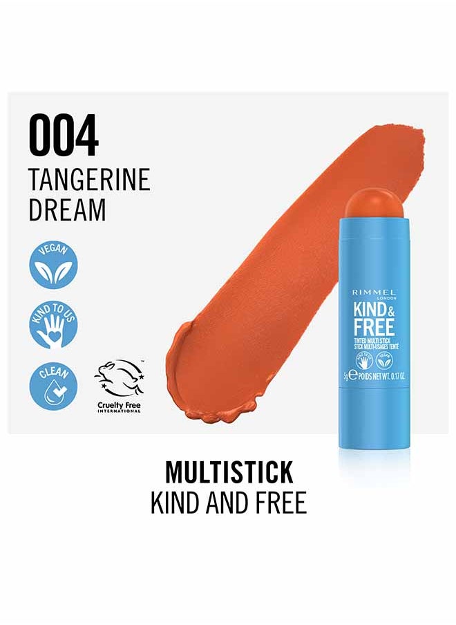 RIMMEL LONDON Kind And Free Multi-Stick 004 – Tangerine Dream (Sunny Coral)  - Image 3