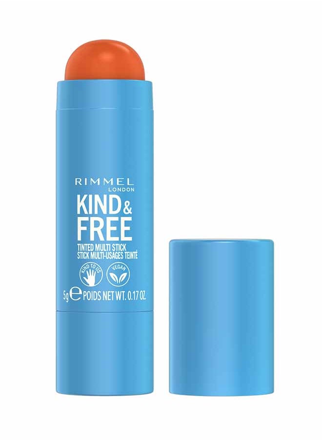 RIMMEL LONDON Kind And Free Multi-Stick 004 – Tangerine Dream (Sunny Coral)  - Image 1