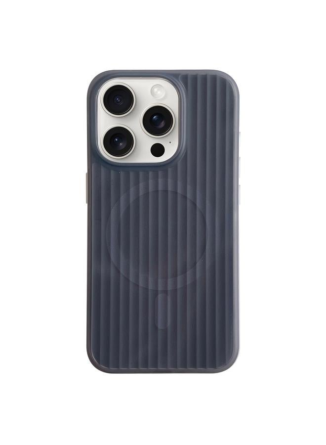 S-TOP Case For iPhone 13 Pro Striped Skin Feel Magnetic Magsafe Phone Case - Image 1